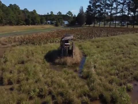 My new Drone while Brushing Hunting Blinds. Thumbnail